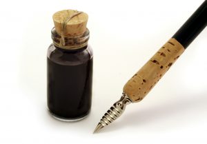 Fountain pen with ink